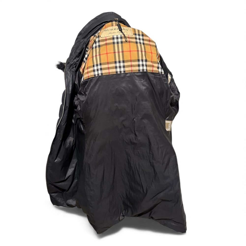 Burberry London Black Belted Down Puffer Coat w/ Removable Faux Fur Hood – XL - Picture 6 of 15
